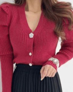 비즈 쥬얼니트 가디건