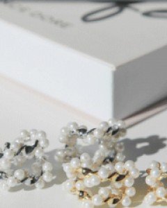 다쿠 진주꼬임링 귀걸이