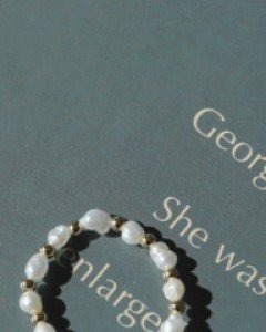 아루 진주골드 링