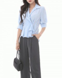 다뷰 핀턱와이드 슬랙스