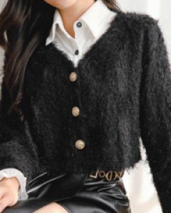 탱글퍼 숏가디건