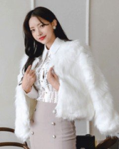 앙고라퍼 후크 자켓