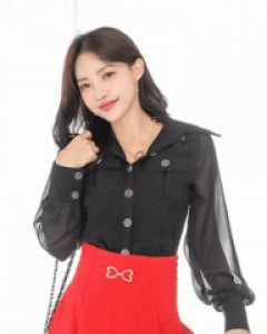 모던 라인 블라우스