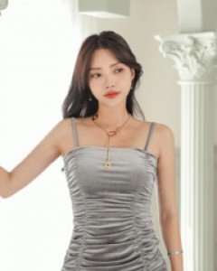 포미 벨벳셔링 끈원피스
