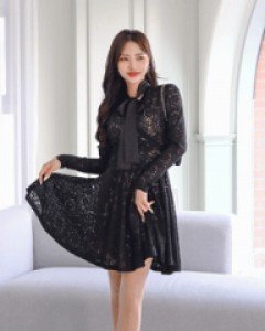안단테 리본레이스 원피스