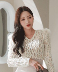 고비드 레이스 블라우스