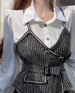 아렌 뷔스티에 블라우스