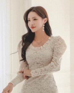 로투스 퍼프소매 원피스