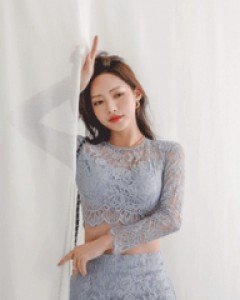 에이샤 시스루 블라우스