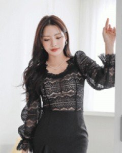 코카 스퀘어프릴 블라우스