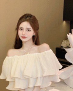 스모크 플리츠 블라우스