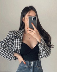 라이 트위드 숏자켓