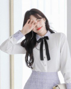 디저트 카라 블라우스