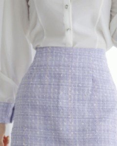 디저트 트위드 스커트