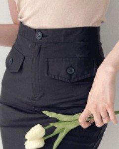 보네포켓 속바지 스커트
