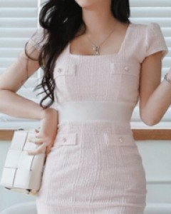 브리엘 펄배색 원피스