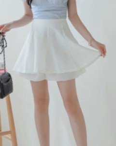 다린 이단플레어 스커트