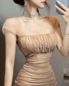스틸 쉬폰셔링 원피스