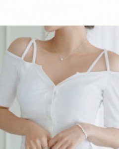 피튼 어깨끈오프 탑