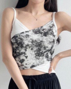 워터 배색그라 나시