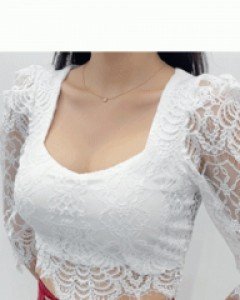 마가린 레이스 블라우스