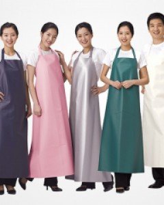 HBLN 양면 유광 비닐 앞치마(롱)