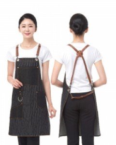 HBLN 스트라이프 데님 벨트 앞치마