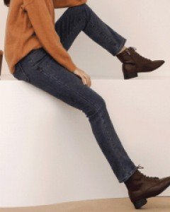 빛이나는 기모일자데님팬츠[S,M,L,XL사이즈]