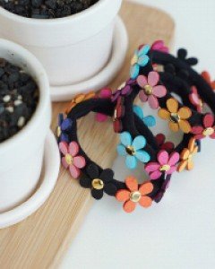 니플 플라워머리끈