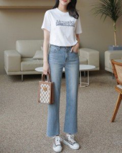 무결점핏 일자데님팬츠[S,M,L,XL사이즈]