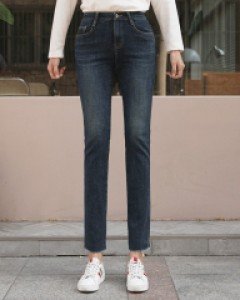 길게뻗은 기모일자데님팬츠[S,M,L,XL사이즈]