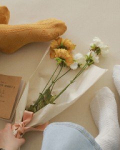 퍼린트 꽈배기양말