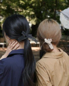 텔밋리본 진주머리끈