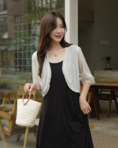 에디린넨 볼레로가디건