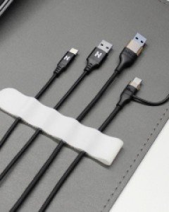 힐링쉴드 케이블타이 벨크로 전선정리 양면 테이프형 바타입 소형 L05