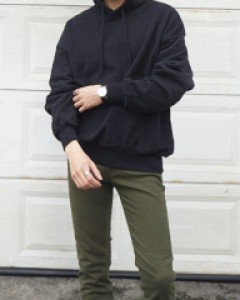 NA1081(28~36)따뜻해 기모 면스키니(카키)