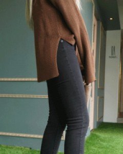 NA1615(S~XXL)주아 속밴딩 일자팬츠(블랙진)