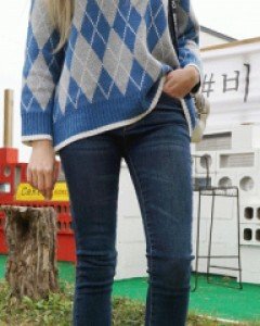 NA1632(S~XXL) 벨르 기모 일자진