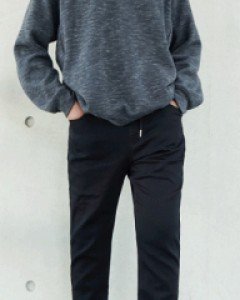 KC7000(30~36)태버 밴딩 배기팬츠