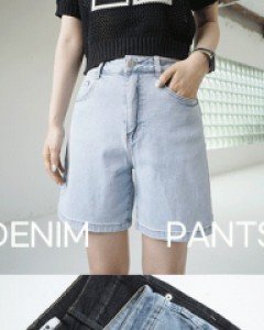 NA7121NA7122NA7123(S~XL)편하게 입기좋은 4부 데님팬츠