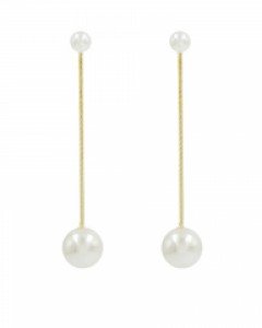 Shining Pearl Drop Earrings_Small [김유정 착용]