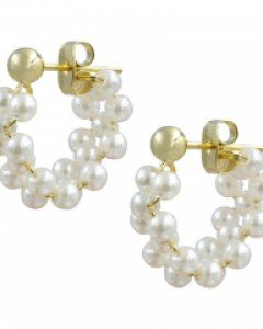 Miette Pearl Hoop Earrings [김혜지 착용]