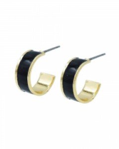 Enamel Mini Hoop Earrings [Celeb's Pick]