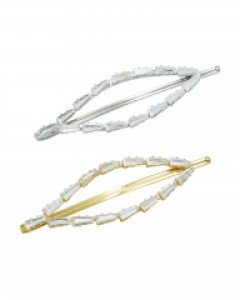 Crystal Leaf Hairpin [문가영 착용]