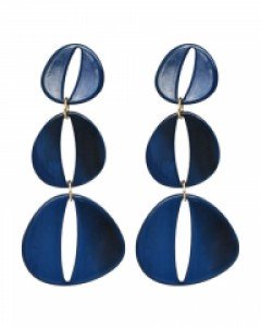 Navy Bean Drop Earrings [신아영/서현 착용]