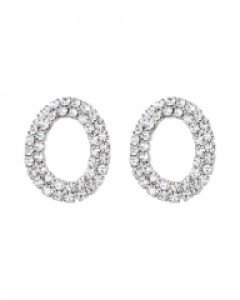 Curved Oval Earrings [하이클래스 김지수 착용]