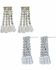 Crystal Fringe Earrings [Celeb's Pick]