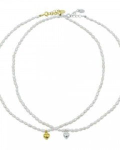 Charming Heart Pearl Necklace