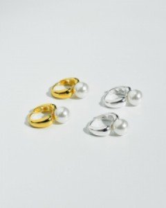 Lana Pearl Drop Hoop Earrings
