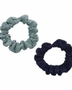 Shirring Scrunchie Duo_Navy